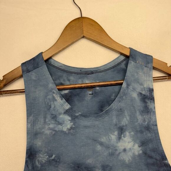 Lululemon Tank Top men's Small Blue Always Agile Diamond Tie Dye Training Gym - Picture 3 of 7